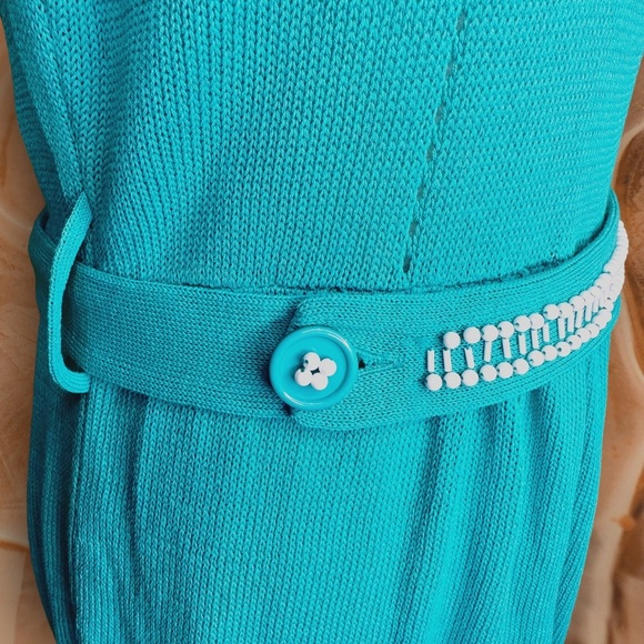 NWT Vintage Nanette Lepore Turquoise ‘Lucia’ Tunic Style Mini Dress Size Medium - Picture 14 of 16